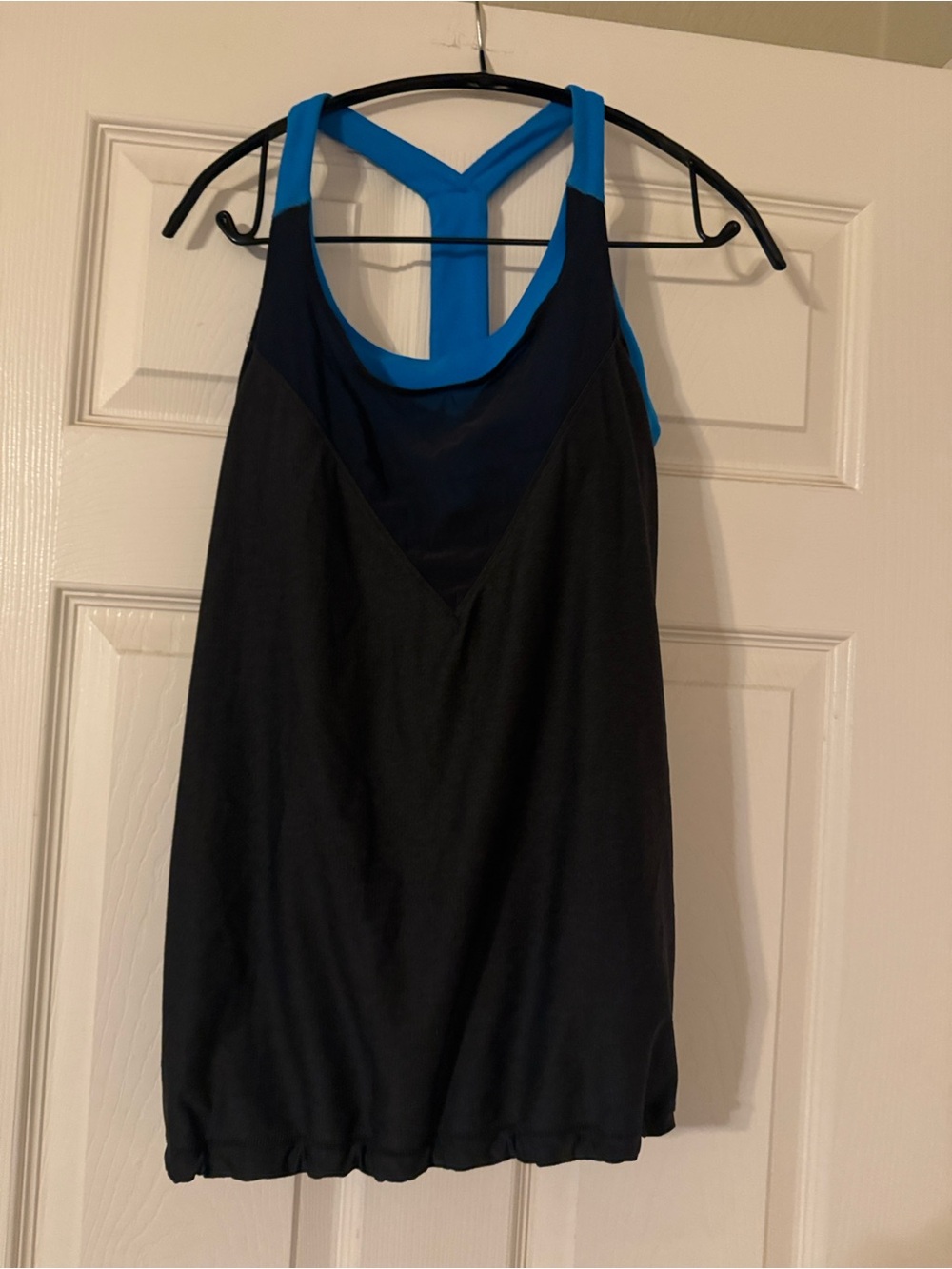 Under Armour Black Tank Top with Bright Blue Accents